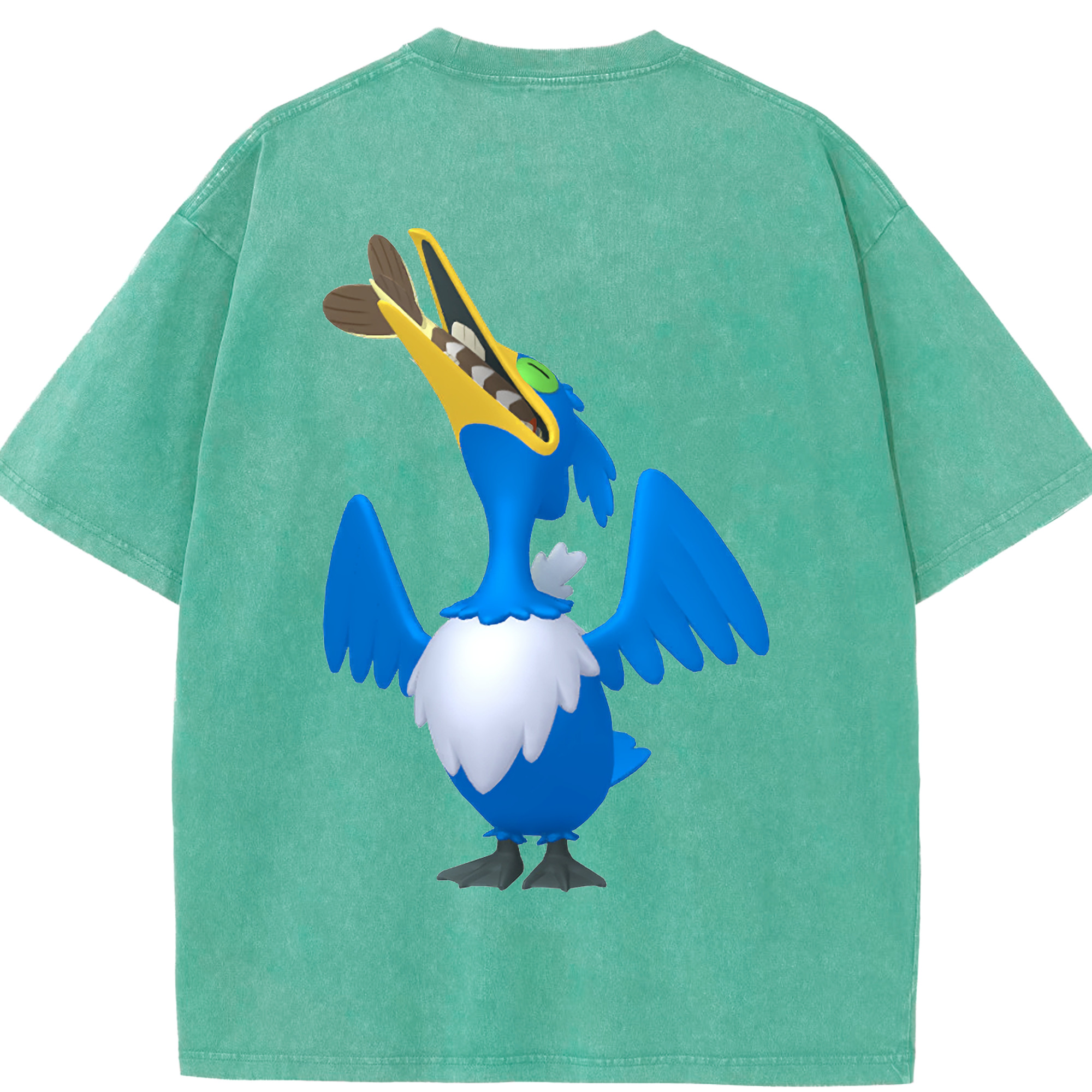 （画像用） ポケットモンスター Pokémon 綿100% ヴィンテージ風 半袖Tシャツ（背面プリント）